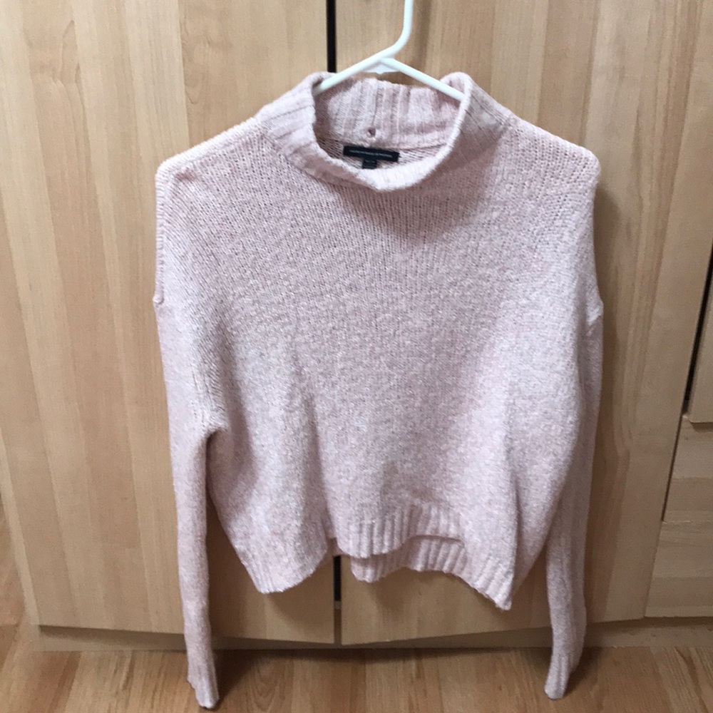 Pink Turtleneck American Eagle Sweater